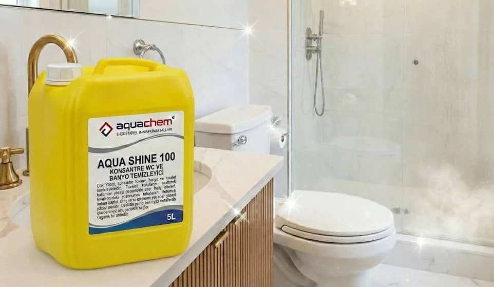 AQUA SHINE 100 KONSANTRE WC VE BANYO TEMİZLEYİCİ - Görsel 1