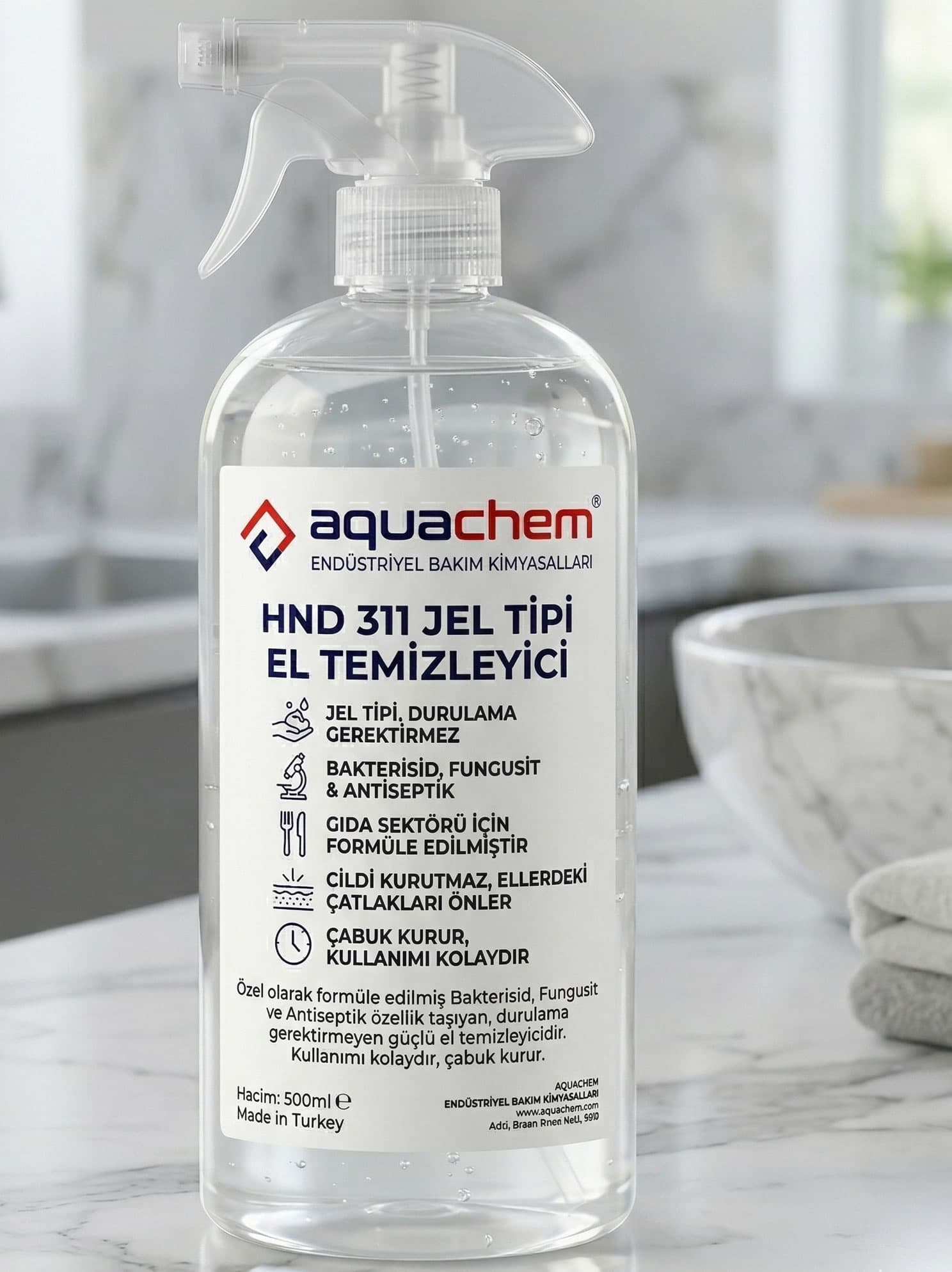HND 311 JEL TİPİ EL TEMİZLEYİCİ - Görsel 1