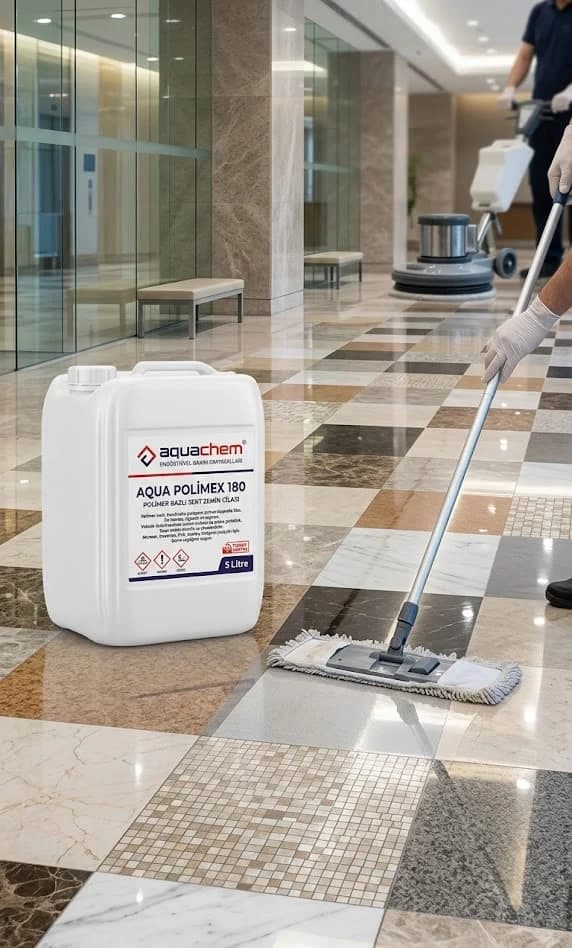 AQUA POLİMEX 180 POLİMER BAZLI SERT ZEMİN CİLASI - Görsel 1