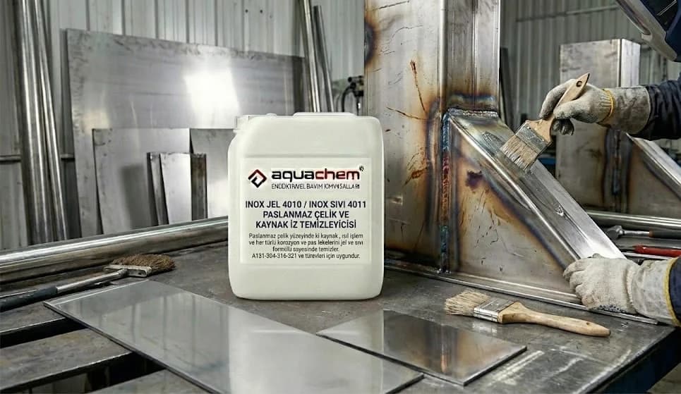INOX JEL 4010 / INOX SIVI 4011 PASLANMAZ ÇELİK VE KAYNAK İZ TEMİZLEYİCİSİ. - Görsel 1