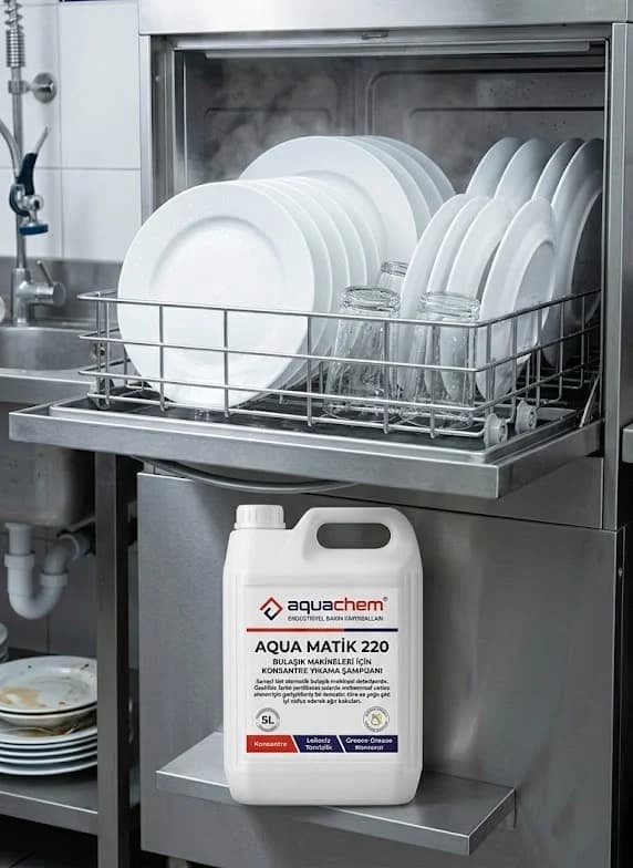 AQUA MATİK 220 BULAŞIK MAKİNELERİ İÇİN KONSANTRE YIKAMA ŞAMPUANI - Görsel 1