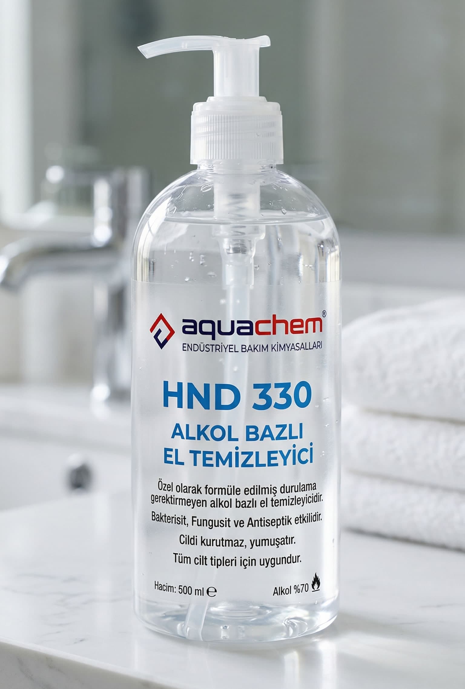 HND 330 ALKOL BAZLI EL TEMİZLEYİCİ - Görsel 1