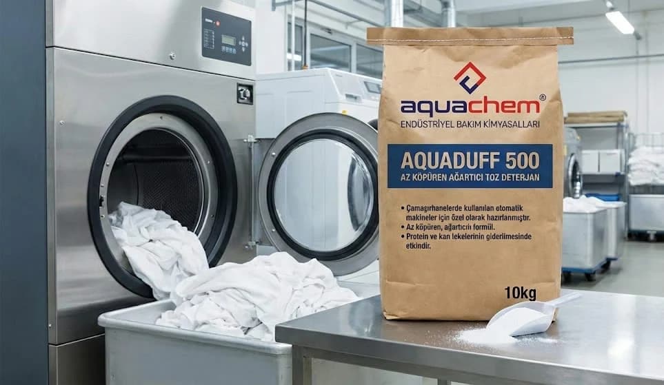 AQUADUFF 500 AZ KÖPÜREN AĞARTICI TOZ DETERJAN - Görsel 1