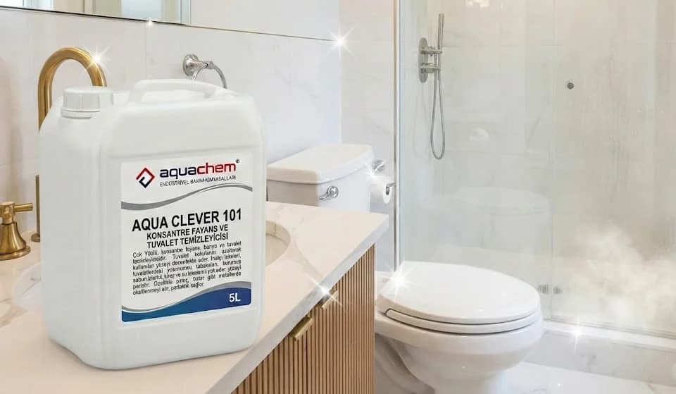 AQUA CLEVER 101 KONSANTRE FAYANS VE TUVALET TEMİZLEYİCİSİ - Görsel 1