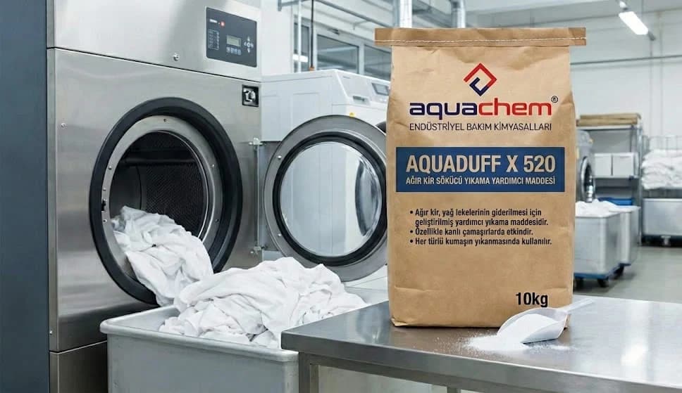 AQUADUFF X 520 AĞIR KİR SÖKÜCÜ YIKAMA YARDIMCI MADDESİ - Görsel 1